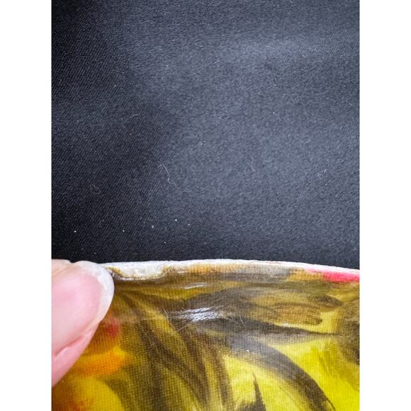 Vtg 70s Pink Floral Fiberglass Serving Snack Sald Bowls Set w Tray Napkins Patio - Picture 14 of 14